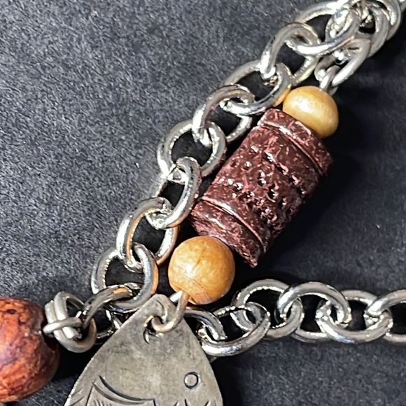 1970s Vintage Hmong Tribal Silver Charm Necklace - Picture 9 of 17